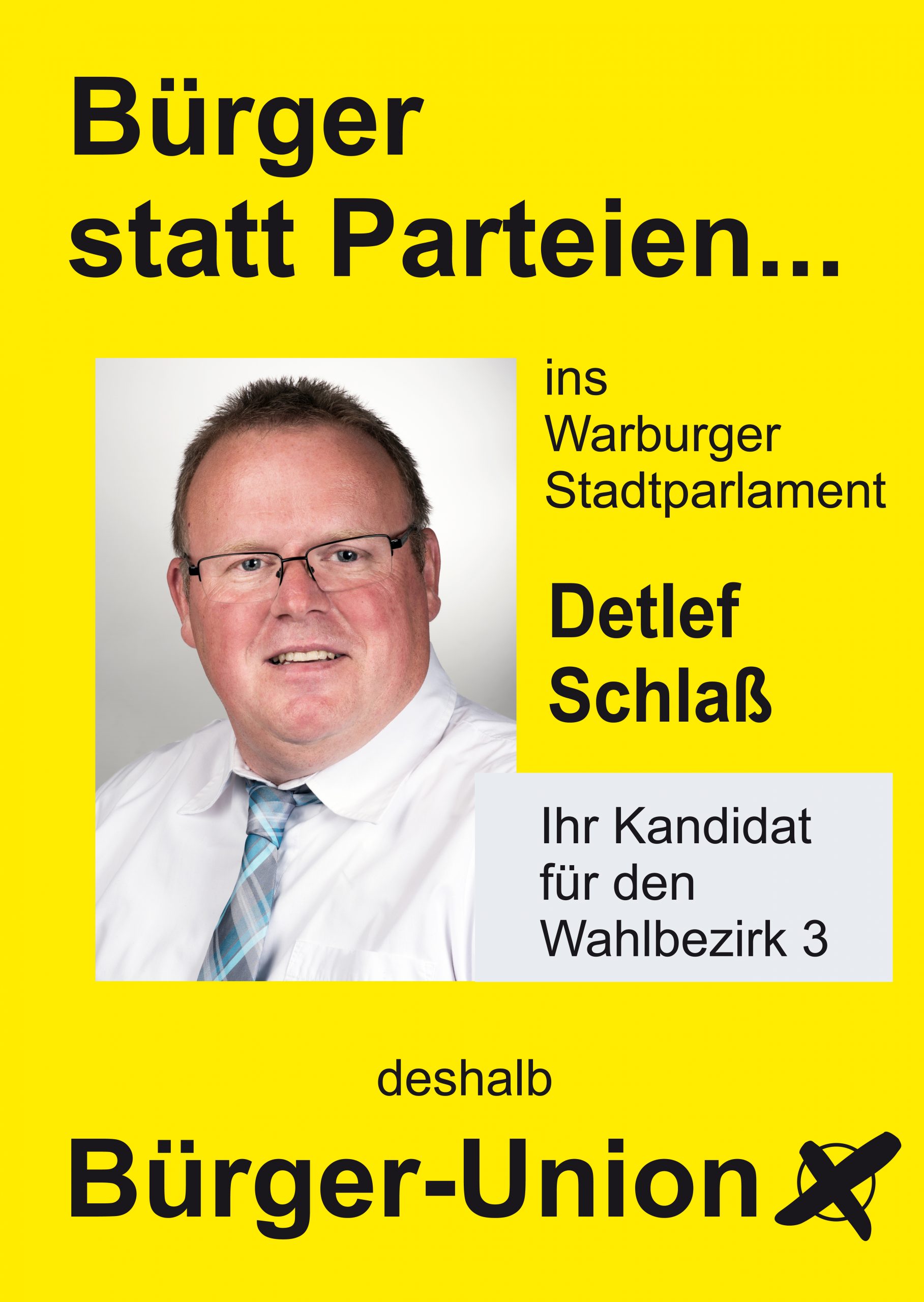 Warburg Wahlen: Wahlbezirk 3 Detlef Schlaß